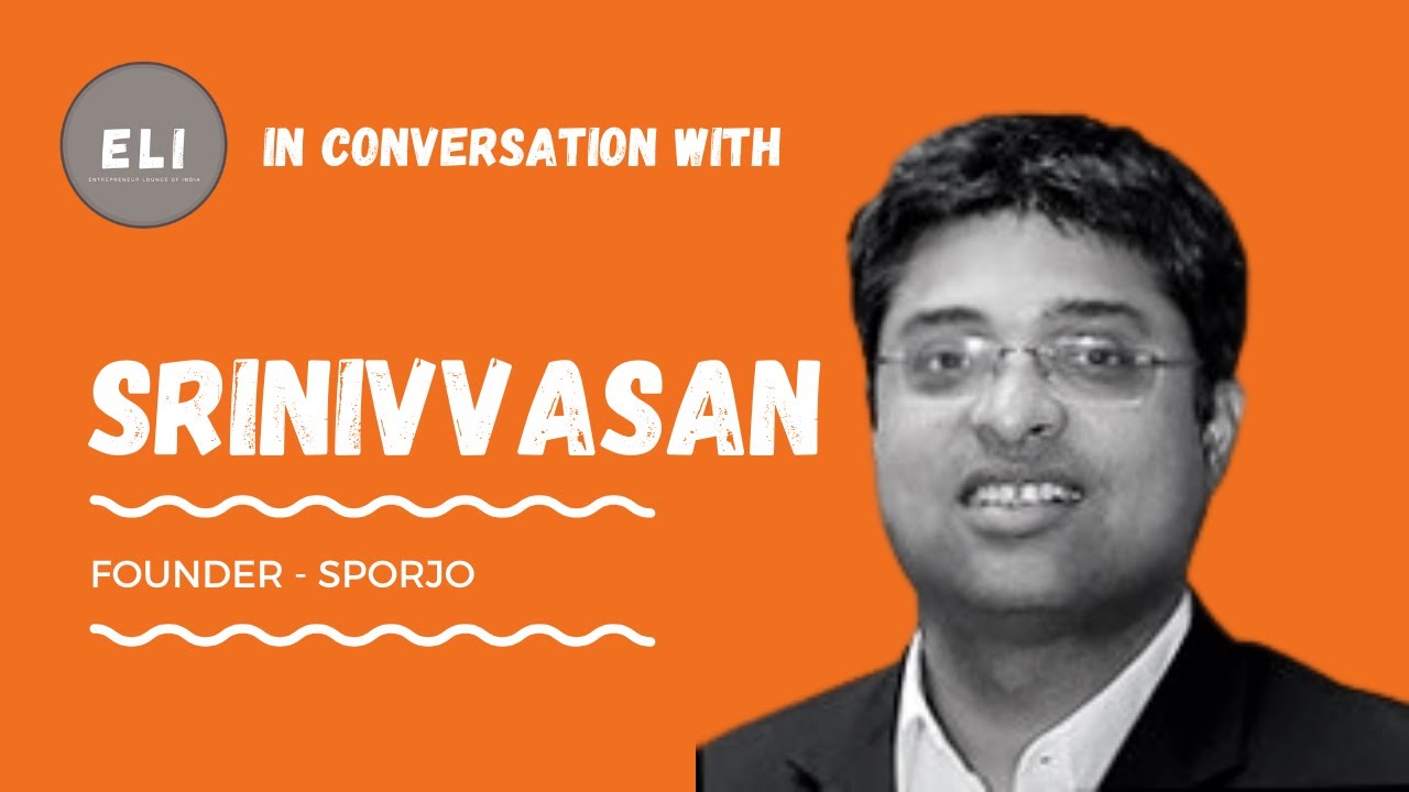 Srinivvasan G - Sporjo Founder